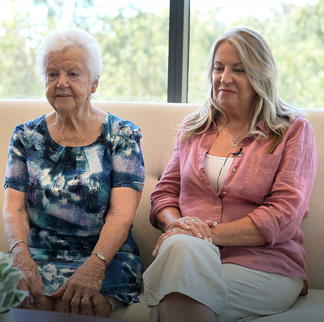 Romaine McGuirk and daughter, Cathy