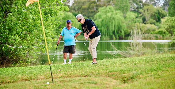 Golfing